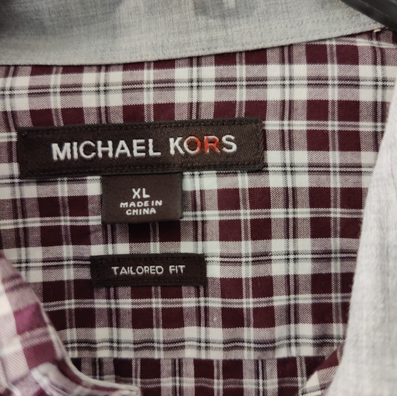 Michal Kors Men's Striped Long Sleeve Shirt Size XL - Picture 4 of 5